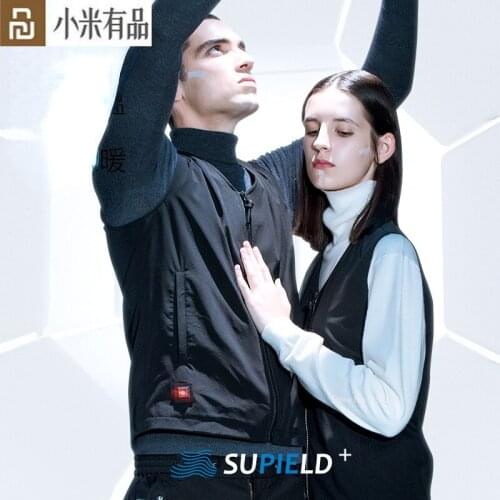 Supield Black Technology Intelligent Temperature Control Heating Vest Men Winter Shoulder Vest Thickened Warm for Xiaomi Youpin
