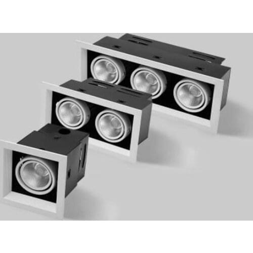 Ownlights Led Cob Plafond 10W 20W 30W Opbouw Dimbare Led Lampen Spot Light Vierkante Rotatie Led downlights AC85-265V