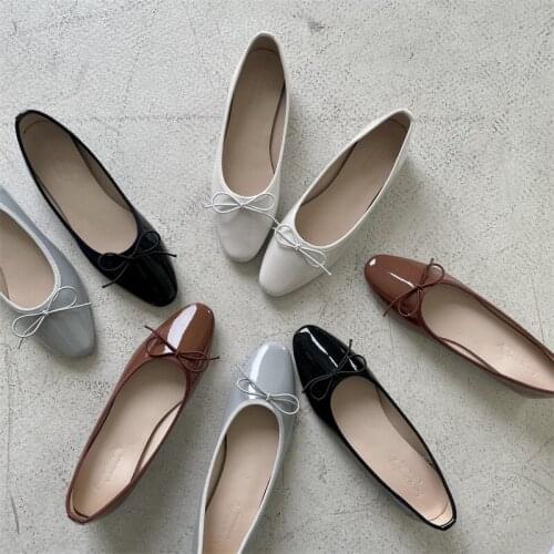 Autumn 2021womens Daily Square Heel Shoes Pointed Toe Shallow Mouth Low Heel Lazy Shoes Comfortable Casual Shoes