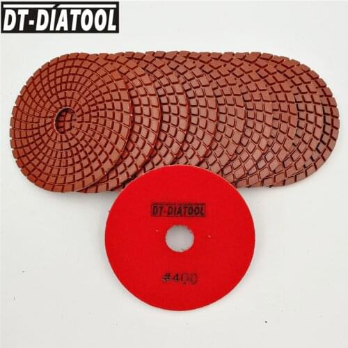 10pcs/set 400# Diamond Polishing Disc Polish Pads For Granite or Marble for Polisher Grinding Disc Sanding Pads