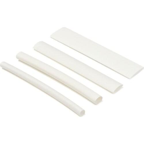 20Pcs White 3/4: 1 Heat Shrink Tubing Wrap Wire For iPhone For iPad For Android For Samsung Data Line Heatshrink Tubes
