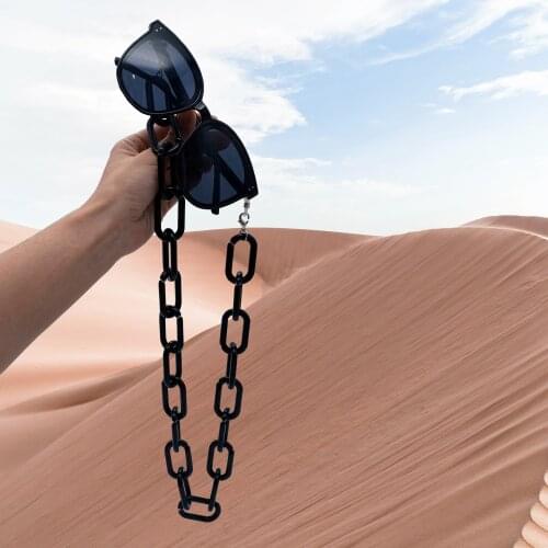 2021 Punk Wide Acrylic mask chain Holder glasses chain glasses accessories