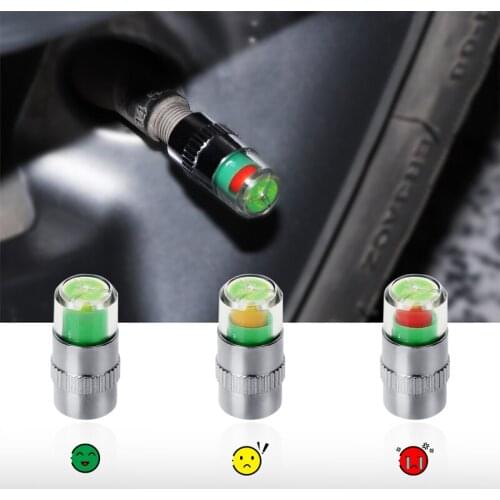 4Pcs/set 2.4Bar 36PSI Car Auto Tire Pressure Monitor Valve Stem Caps Sensor Indicator Eye Alert Diagnostic Tools Kit
