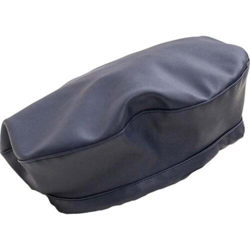 40% Dropshipping!! Fashion Women Solid Color Faux Leather Beanie Beret Warm Flat Painter Hat