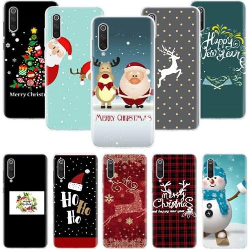 Merry Chrismas Happy New Year Case for Xiaomi Redmi Note 10 9 9S 8 7 6 8T 8A 7A 6A S2 K30 K20 MI 9 8 CC9 F1 Lite Pro Soft TPU Ph