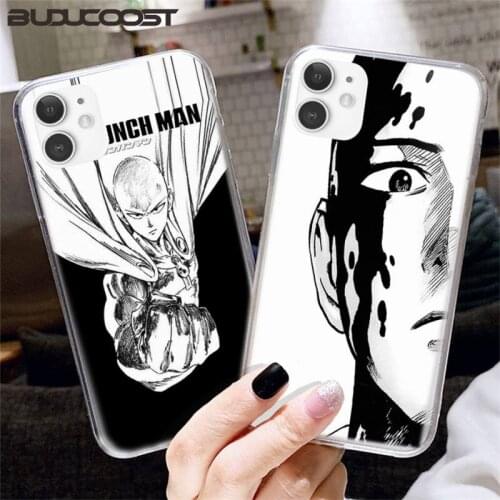 Cartoon Anime One Punch Man Phone Case For Iphone12 11 Pro 12 11 Pro Max X XR XS MAX 7 8 Plus 6s Plus 5s 2020 Se Cover