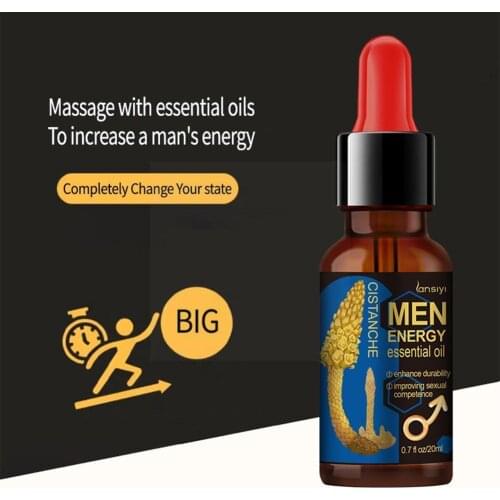 20ML Penis Enlargement Men Massage Essential Oils To Weakness Relieve To Fatigue Sex Life Prolong And Q1A4