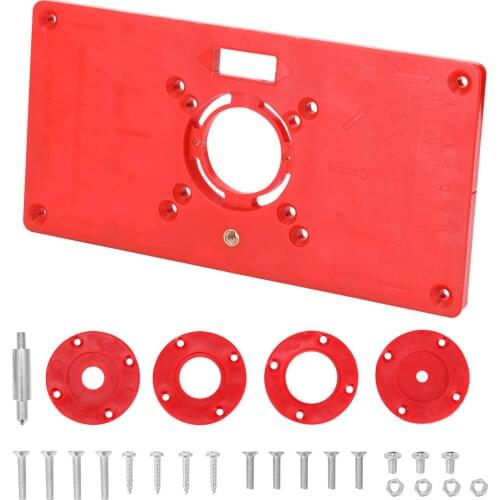 Router Table Insert Plate ABS Plastics Woodworking Engraving Machine Flip Board Milling And Slotting Tool Trimming Machine Tools