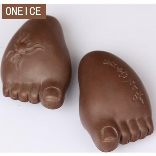 Yixing Tea Pet Purple Handicraft Accessories One Pair Of Contentment good wishes Home Decoration