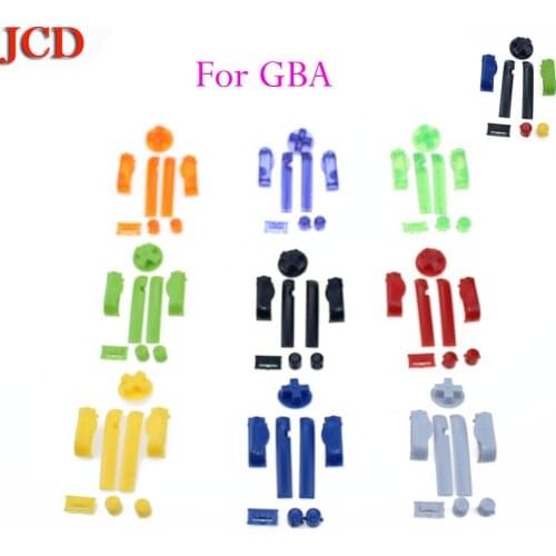 JCD 11Sets AB Colorful L R Buttons Keypads for Gameboy Advance Buttons Frame for GBA D Pads Power ON OFF Buttons