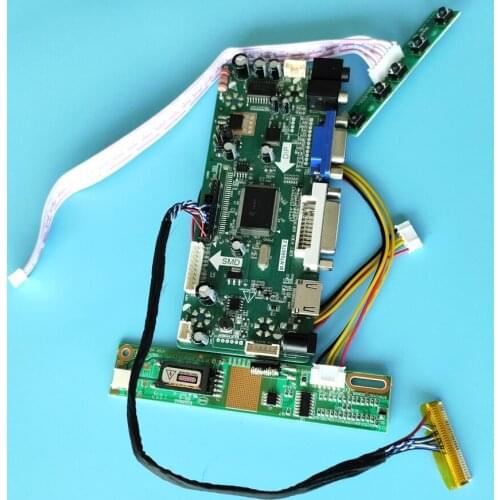 Kit for LP171WX2-A4K7 M.NT68676 30pin LVDS display Panel Controller board DVI VGA LED LCD HDMI Screen 17.1" 1440×900