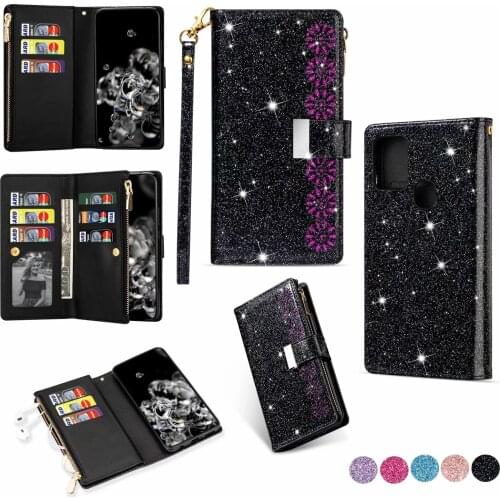 Leather Wallet Case for Samsung S30 S21 S21FE S20 S10 S9 S8 S7 Plus Ultra Note 7 8 9 10 20 Plus Ultra Funda Cover Case