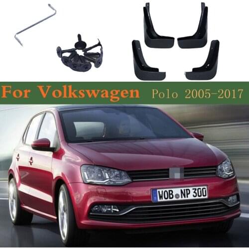 Mudguards Fender Mud Guard Flaps Splash Flap Accessories For VW Volkswagen Polo Mk4 MK5 9N3 6C 6R 2007~2005 2016 2015 2010 2006