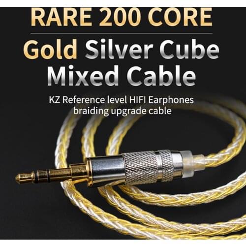 KZ B/C/MMCX Pin Plug 200 Cores Braided Earphone Cable for ZSN/ZST/ZS10/AS10/ES3 for DIY Replacement Headphone Audio