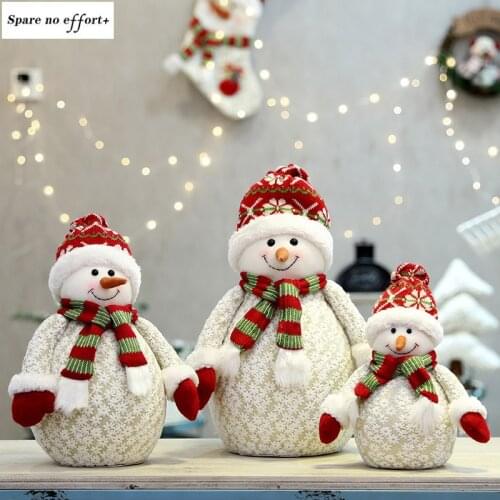 Cute Doll Christmas Decoration Snowflake Series Santa Claus Shopping Mall Scene Decoration Merry Christmas Christmas Decorations
