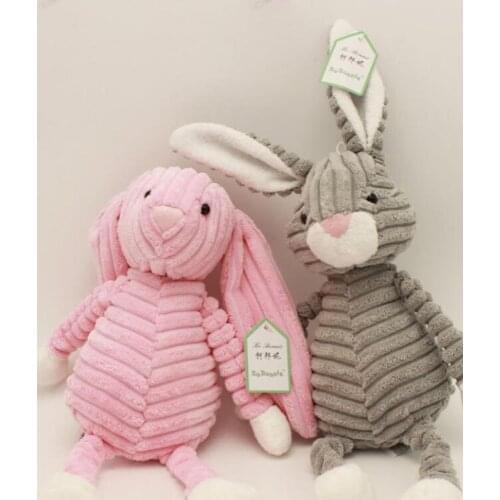 Cute Plush Toy Forest Animal Stripe Elephant Lion Fox Rabbit Panda Monkey Soft Doll Birthday Gift Stuffed Plush Animals