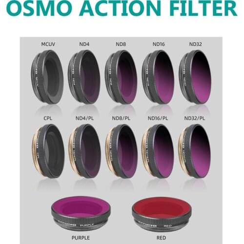 OSMO Action CPL MCUV ND4/8/16/32 ND-PL Filters set Lens Filter for For DJI Osmo Action Gimbal Camera Accessories