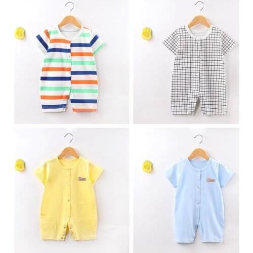 0-2Y Baby Girls Clothes Summer 2021 Newborn Baby Boys Jumpsuit Home Wear Baby Clothing Cotton Baby Costume Pajamas