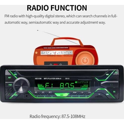 By DHL or Fedex 10pcs new car Radio Stereo Player Bluetooth Phone AUX-IN MP3 FM/USB/1 Din/remote control 12V Car Audio Auto 3010