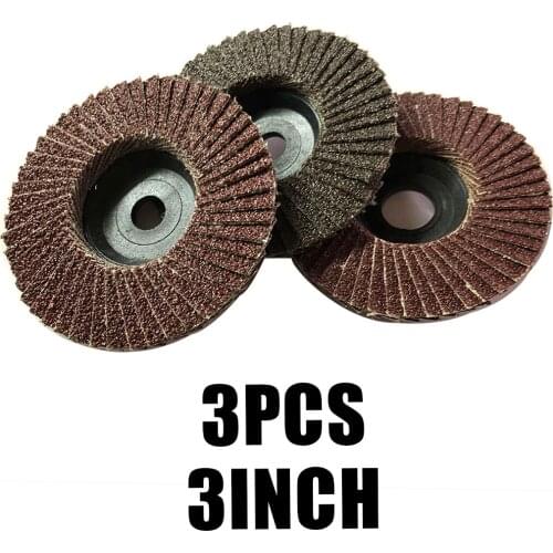 Flap Disc 3pcs 75mm 3-Inch For Flap Sanding Disc Angle Grinder Discs Metal Grinding Wheel Flip Wheel