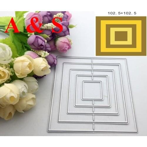 Q48 METAL CUTTING DIES Square Scrapbook card frame album paper craft wedding invitation embossing stencil art cutter