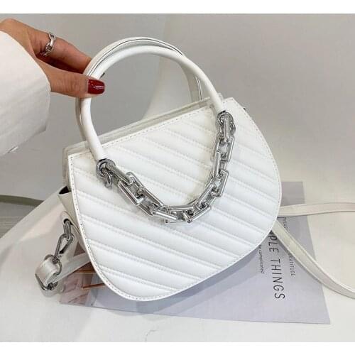 Luxury Embroidery Thread Tote Bag 2021 Fashion New High-quality PU Leather Womens Designer Handbag Chain Shoulder Messenger Bag