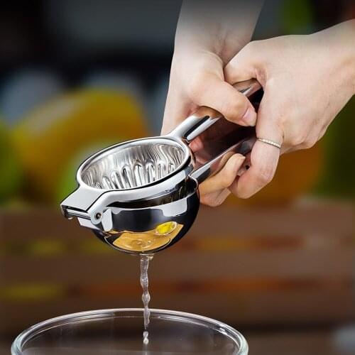 BalleenShiny Creative Manual Lemon Juicer High Quality Stainless Steel Lemon Clip Home Kitchen Homemade Lemonade Juicer Tool