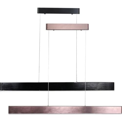 Modern led long pendant light, Aluminum pendant light, home lighting hang lamp dining / living room bar cafe droplight fixture