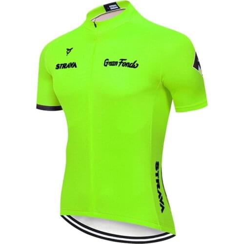 STRAVA Pro Cycling Jerseys Short Sleeve Cycling Clothing MTB Bike Clothing Summer Road Bicycle Jerseys Mens Cycling Uniform