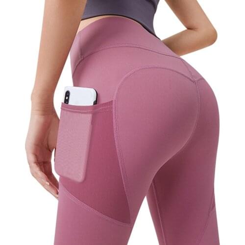 Women High Waist Yoga Pants with Pocket Plus Size Leggings Sport Girl Gym Leggings Trousers Athletic Breathable Trainning Wear