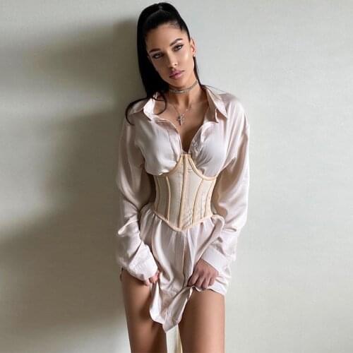 Female Retro Stylish Corset Underbust Support Backless Lace-up Mesh Straps Shaper Women Sexy Slimming Waist Belts Bustier Street