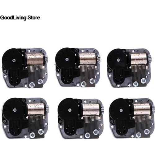 1pc 6 styles Mechanical DIY windup music box sankyo musical movement+screws+key