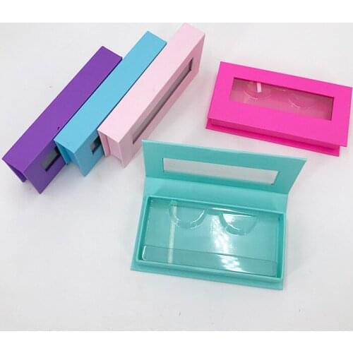 10/30/50/100Pcs False Eyelashes Cases Wholesale Mink Lashes Natural Strip Lashes Empty Boxes Print Label Eyelashes Package Box