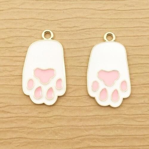 10pcs 16x29mm enamel claw charm for jewelry making fashion charm earring pendant bracelet and necklace charms