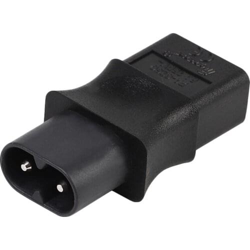 2-Pin Iec 320 C8 Male To Iec 320 C9 Female Ac Adapter 6A/250V Eu Industrial Power Converter