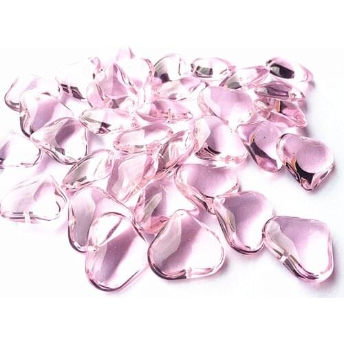 20pcs 22*16mm Multicolor K9 Crystal Glass Smooth Cute Heart Shape Lighting Pendant Crystal Curtain Beasd DIY Jewelry Accessories