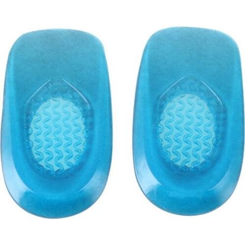 200pair Silicone Gel feet Cushion Foot Heel Elastic Care Half Insole Shoe Pad With Cloth Anti-fatigue tools DHL
