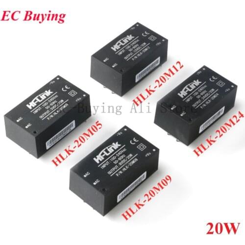 AC-DC Mini Isolation Switch Power Supply Module AC DC 220V to 5V/9V/12V/15V/24V 20W HLK-20M05 HLK-20M09 HLK-20M12 HLK-20M24