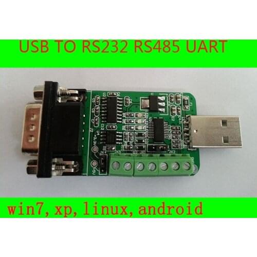 USB to RS232 RS485 UART DB9 Converter Adapter for Win7 Andriod Linux Mobile Phone to STC STM32, Free Codes and OTG Cable