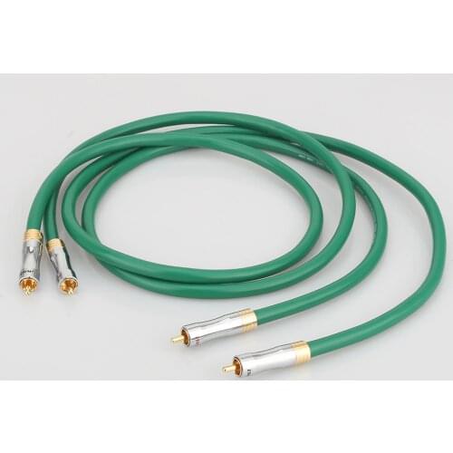 Hifi audio Audiocrast 2328 4N Copper RCA Interconnect audio cable wire with Pailicce gold plated plugs RCA to RCA extension cord