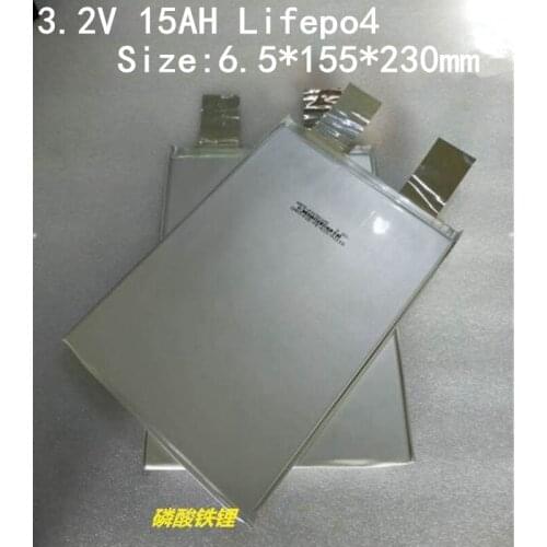 4pcs Lifepo4 Battery 3.2v 15ah Lifepo4 Cell 75A Discharge 6515523 for Ebike Lifepo4 Battery Pack Diy Power Tool Scooter