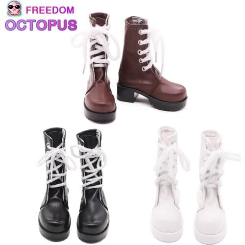 Doll Boots Personalized Retro Brown 60 cm Doll Shoes For Our Generation Accessories Hand Made High Heel Doll Shoes FIt Shaf Doll
