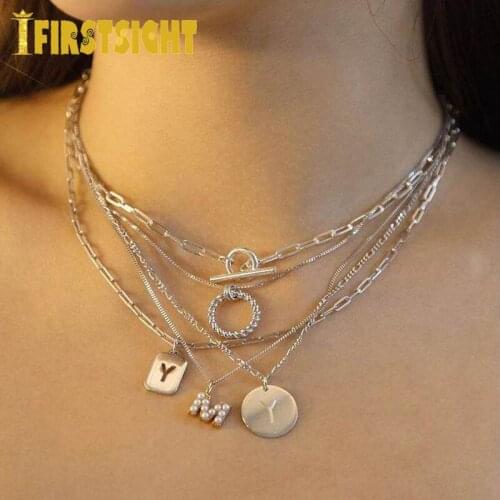 2021 New 100% 925 Sterling Silver Toggle Clasp Link Chain Choker European Lady Link Chains Charm Necklace For Women Jewelry