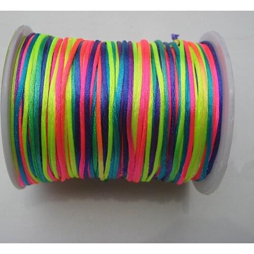 25M 1mm Colorful String Cord Polyester Thread For Beads Bracelet Jewelry Accessory DIY Crafts Making Materials