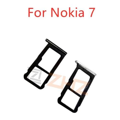 For Nokia 7 Card Tray Holder SIM Card Micro SD Card Slot Adapter Replacement Repair Spare Parts