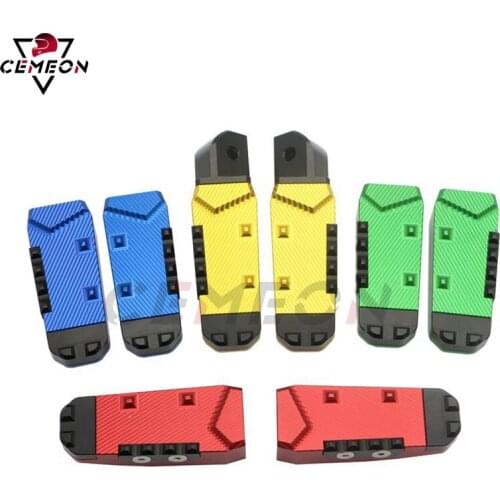 For Yamaha YZF R3 R15 R25 FZ1 FZ6 FZ6R XJ6 T-MAX530 T-MAX500 Motorcycle CNC aluminum rear foot nail pedal passenger pedal