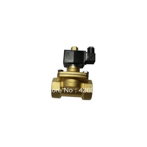 1.2" 11/4 1-1/4 Port Size Brass Electric Solenoid Valve Normally Open 2W350-35 NO water air oil diesel AC/DC 12V 24V 220V 110V
