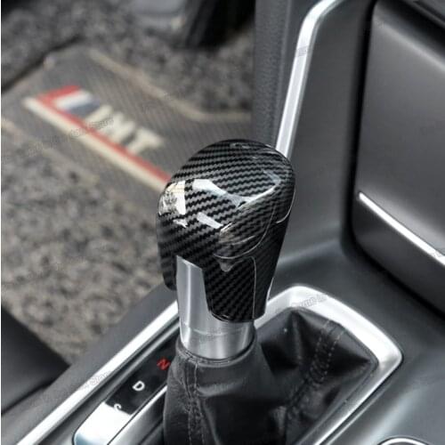Lsrtw2017 Car Gear Lever Head Cover Shift Knob Cap Chrome for Honda Accord 10th 2018 2019 2020 2021 Accessories Auto Styling