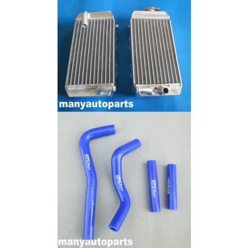 L&R Aluminum Radiator &blue hose for Honda CRF 150 R CRF150R CRF150 2007 2008 2009