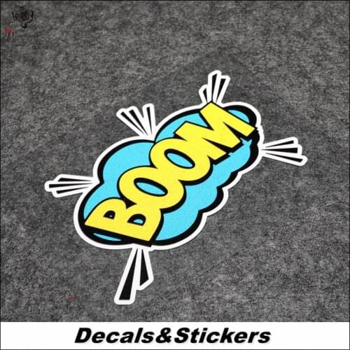NO.L340 BOOM! Catching 3M Reflective Modified Stickers Waterproof Decals Car Racing Motorcycle Scratches Cover